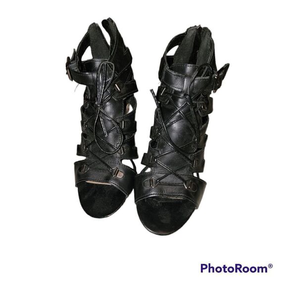 ALDO Gladiator Style Sandles Size 37 (6.5) - Picture 2 of 6